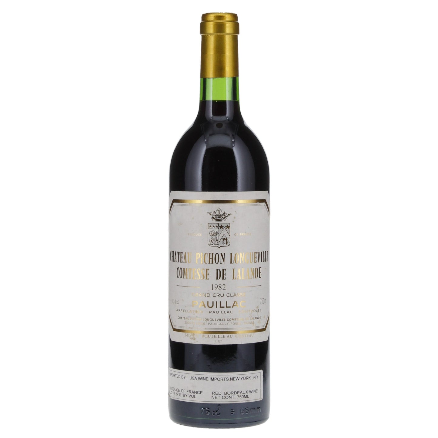 Pichon Longueville Comtesse Lalande 1982