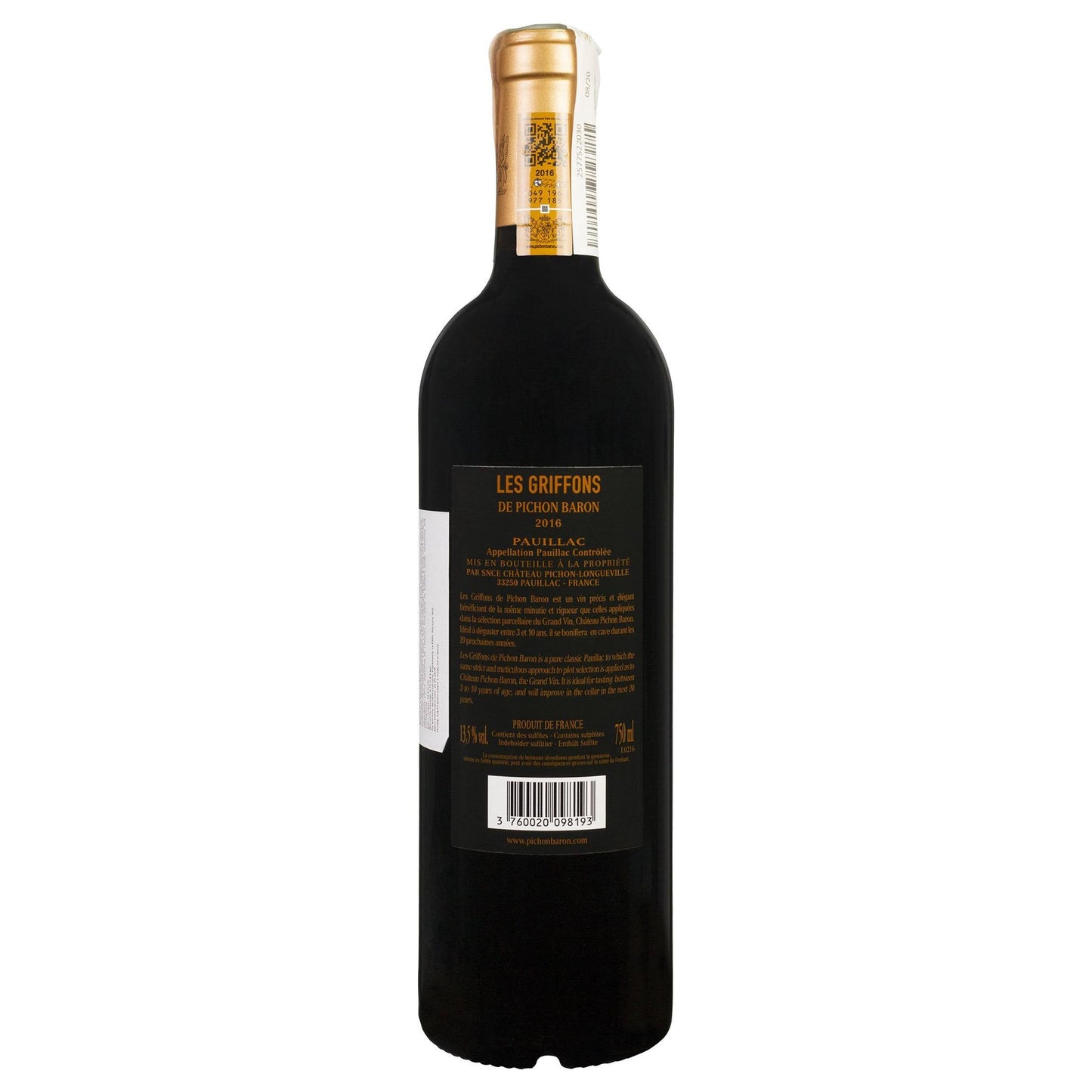 Les Griffons De Pichon Baron 2016 (3.0l) (5.0l)