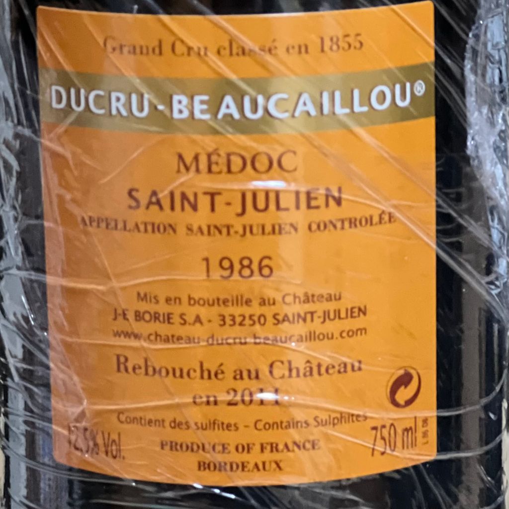 Chateau Ducru-Beaucaillou 1986 (0.75l) (1.5l)