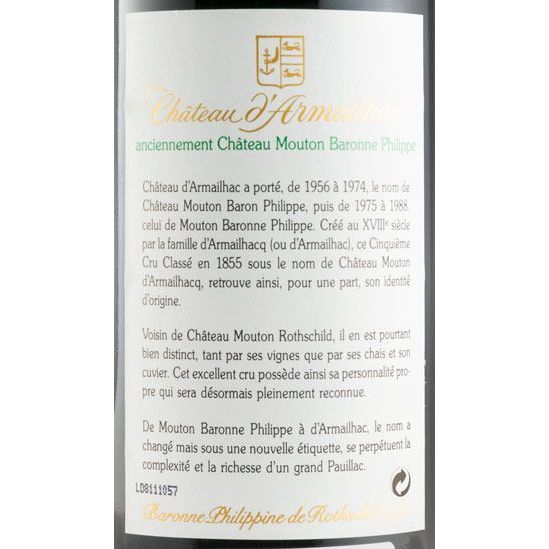Chateau D'armailhac 2002 (3.0l)