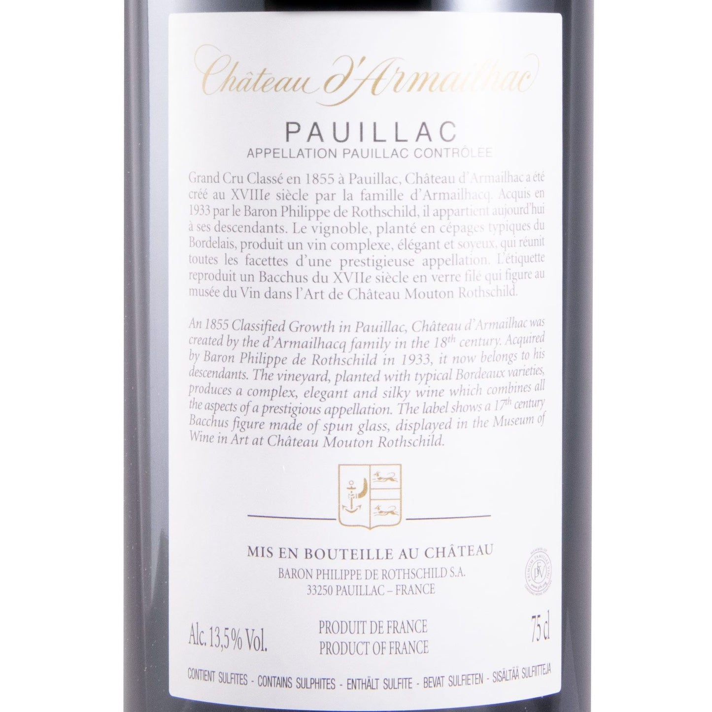 Chateau D'armailhac 2017 (3.0l) (6.0l)
