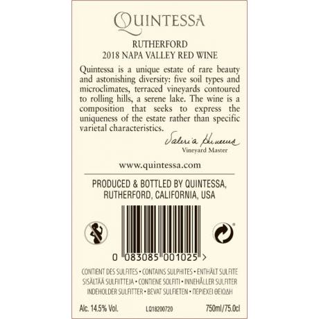 Quintessa Rutherford 2018 (1.5l) (3.0) (6.0l) (12.0l)