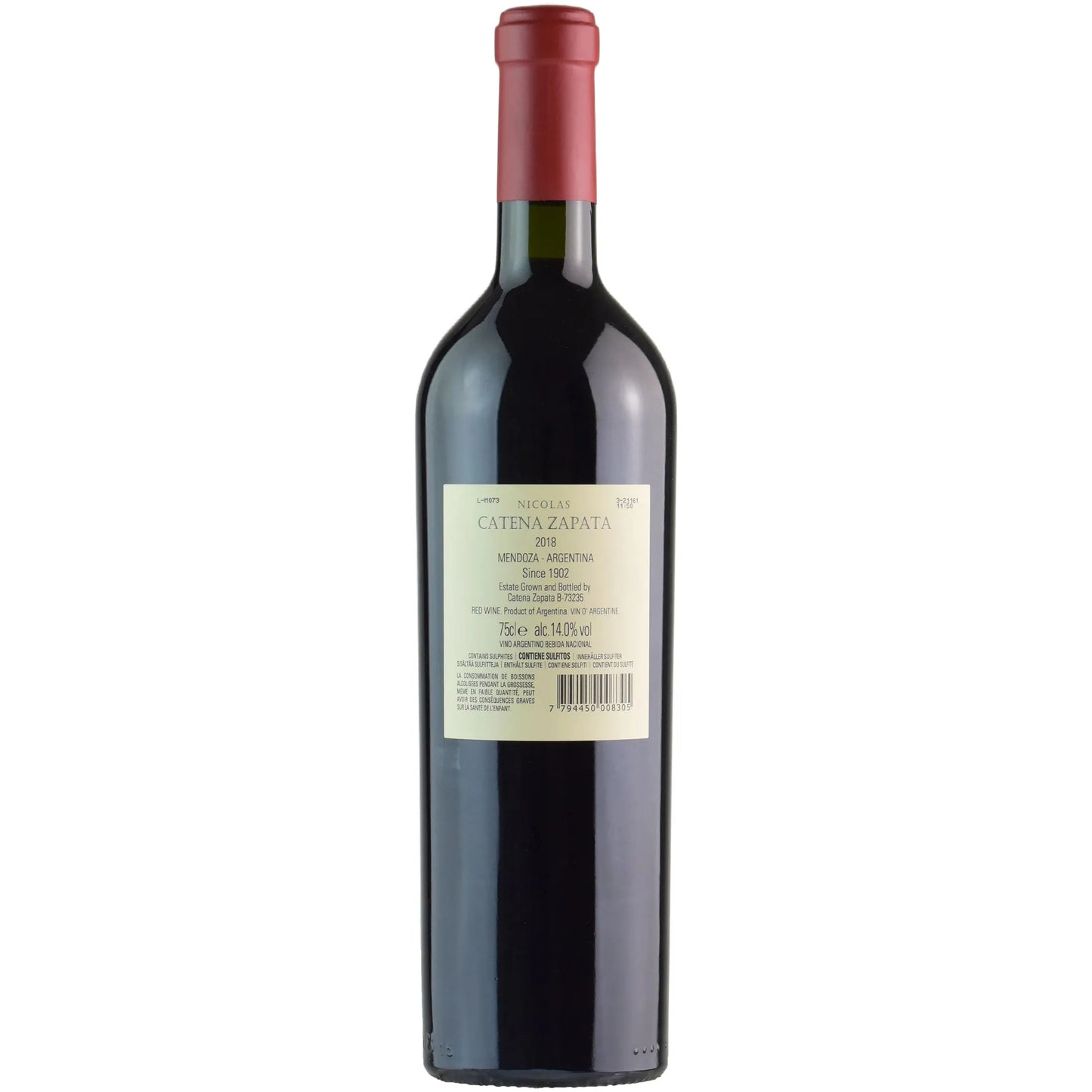 Nicolas Catena Zapata 2018 (3.0l) (6.0l)