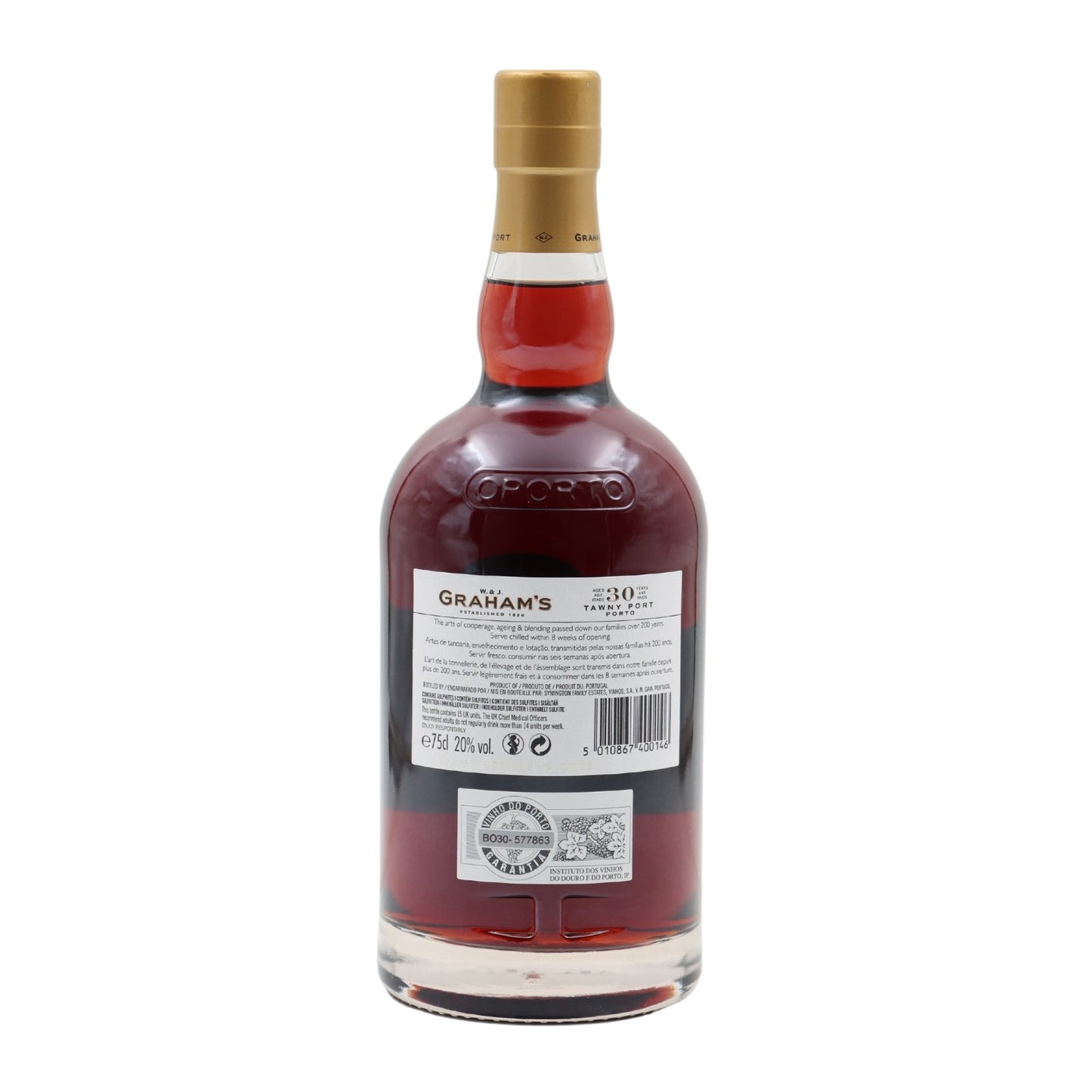 Graham's Tawny 30 Years 20° 75 cl + GBX